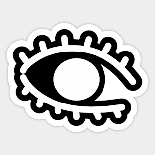 Big white eye Sticker